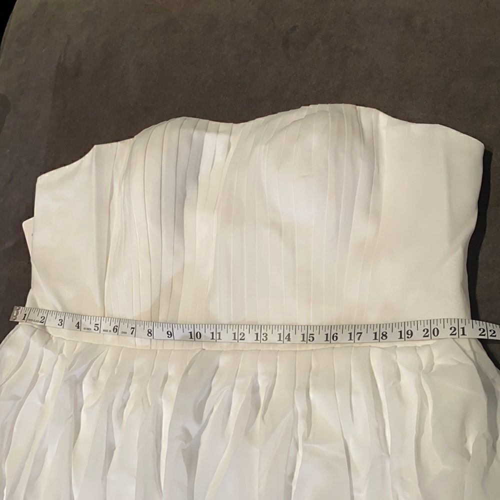 Women’s Elegant Ivory Strapless Full Length Chiffon Prom Party Formal Dress XXXL - Picture 3 of 7